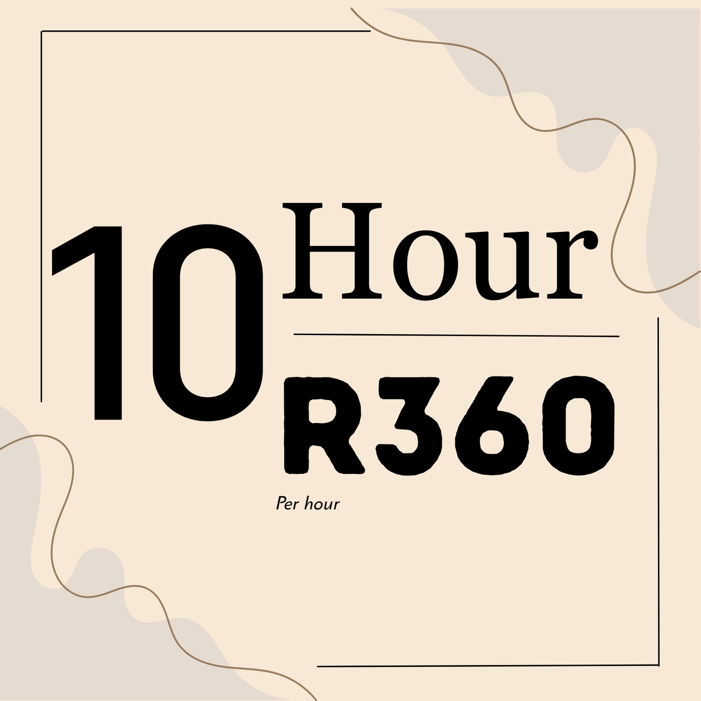 10 Hour In Person Package